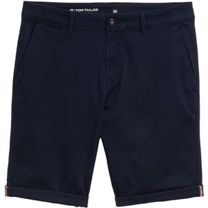 TOM TAILOR - 37533 - Chinoshorts - Dove Blue - Slim Fit, Katoen met Stretchaandeel