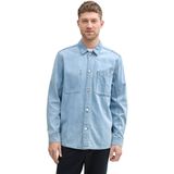 Tom Tailor - Comfort Denim Shirt - Blauw - Katoen