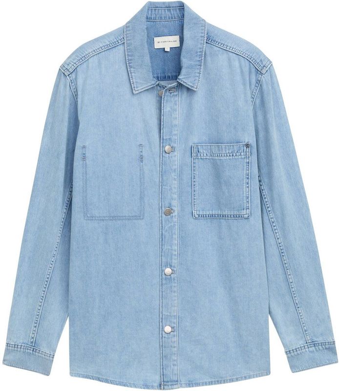 Tom Tailor - Comfort Denim Shirt - Blauw - Katoen