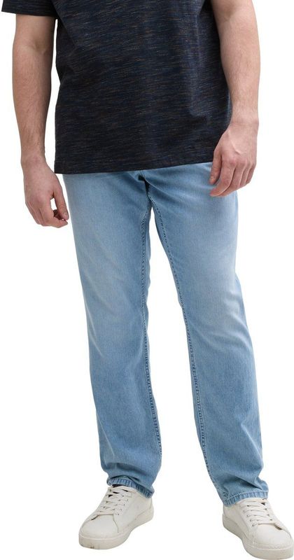 TOM TAILOR Plussize Jeans voor heren, regular fit, 10117 - Gebruikte Bleached Blue Denim, 44W / 32L