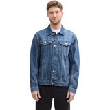 Tussenjassen - Effen - Denim - Normale Pasvorm