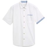 Overhemd - Katoen - Wit - Regular Fit - Korte Mouwen