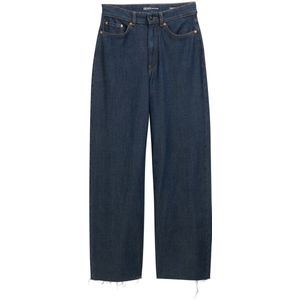 Jeans - Clean Dark Stone Blue - Met Stretch - Riemlussen - Ritssluiting