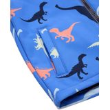 Softshell Jack - Dino-Print - Waterafstotend - Fleece Inzetstuk - Reflecterende Details