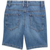 TOM TAILOR - 10152 - Bermuda - Mid Stone Bright Blue - Loose Fit, Katoen met Stretchaandeel