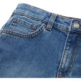TOM TAILOR - 10152 - Bermuda - Mid Stone Bright Blue - Loose Fit, Katoen met Stretchaandeel