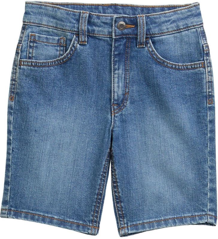 TOM TAILOR - 10152 - Bermuda - Mid Stone Bright Blue - Loose Fit, Katoen met Stretchaandeel