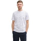 Tom Tailor - T-shirt - Groen - Puur Katoen - All-over Motief