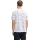 Tom Tailor - T-shirt - Groen - Puur Katoen - All-over Motief