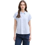 Tom Tailor Denim - Blouse - Streepdesign - Wit Blauw - Knoopsluiting