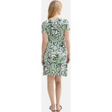TOM TAILOR Damesjurk - Fresh Spring Floral Design - Lichte V-hals - Korte Mouwen - Regular Fit