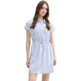 Blousejurk - Gestreept - Katoen - Knoopsluiting - Normale Pasvorm