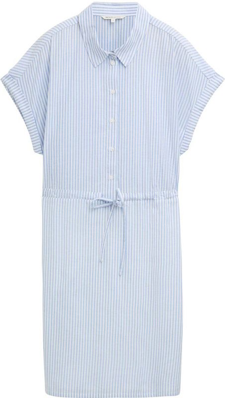 Blousejurk - Gestreept - Katoen - Knoopsluiting - Normale Pasvorm