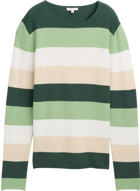 Trui - Gestreept - Knitwear - Lange Mouw - Normale Pasvorm