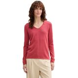 TOM TAILOR - Damestrui - Berry Red - Katoen-Viscose - Regular Fit