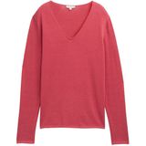TOM TAILOR - Damestrui - Berry Red - Katoen-Viscose - Regular Fit