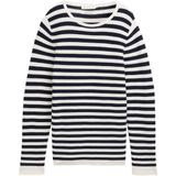 Gestructureerde Poef - Trui - Licht Gerolde Zoomranden - Biologisch Katoen