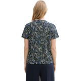Tom Tailor - Dames T-shirt - Korte Mouwen - Zwart - Katoen