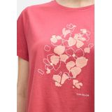 Berry Red - Bikini - Met Frontprint - Korte Mouwen - Ronde Hals