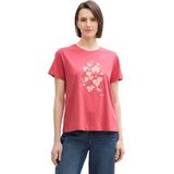 Berry Red - Bikini - Met Frontprint - Korte Mouwen - Ronde Hals