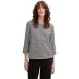 Tom Tailor - Long Sleeve - Dames - Zwart - Loose-Fit - Comfortabel