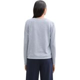 TOM TAILOR - 1041290 - T-shirt - Hemelsblauw gemengd - Lange Mouwen - Dames