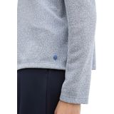 TOM TAILOR - 1041290 - T-shirt - Hemelsblauw gemengd - Lange Mouwen - Dames