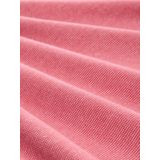 Tom Tailor - STRIPE HENLEY - Dames Longsleeve - Roze - Regular Fit, 97% Katoen, Henley-halslijn