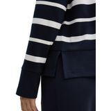 TOM TAILOR - 1045550 - T-shirt - Gebroken Blauw - Onregelmatige Strepen