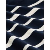 TOM TAILOR - 1045550 - T-shirt - Gebroken Blauw - Onregelmatige Strepen