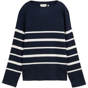 TOM TAILOR - Stripe Solid Mix - T-shirt - Multicolor - Katoen