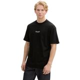 T-shirt - Ronde Hals - Jersey - Logoprint - Losse Pasvorm - Halve Mouw