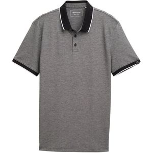 Tom Tailor Denim - Poloshirt - Chalk Grey Two Tone - Korte Mouwen