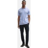 Poloshirt - Brunnera Blue Two Tone - Korte Mouwen - Polokraag - Contrastdetails