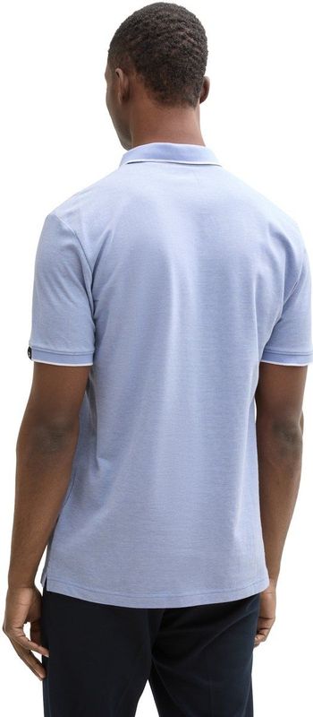 Poloshirt - Brunnera Blue Two Tone - Korte Mouwen - Polokraag - Contrastdetails