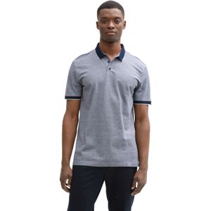 Tom Tailor - Poloshirt - Katoenen Pique - Blauw
