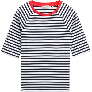 Tom Tailor Denim - T-shirt - Two-tone - Gestreept - Puur Katoen