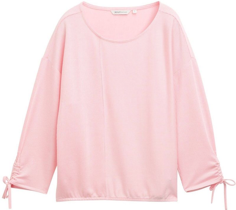 TOM TAILOR DENIM Shirt  rosa / wit