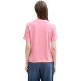 Tom Tailor - Modern Fluent - T-shirt - Roze - Korte Mouwen
