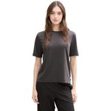 Tom Tailor - T-shirt - Korte Mouwen - Dames - Zwart - Katoen