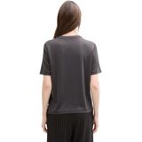 Tom Tailor - T-shirt - Korte Mouwen - Dames - Zwart - Katoen
