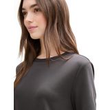 Tom Tailor - T-shirt - Korte Mouwen - Dames - Zwart - Katoen