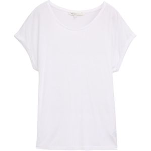 Tom Tailor Denim - T-shirt - Effen - Viscosemix - Loose Fit