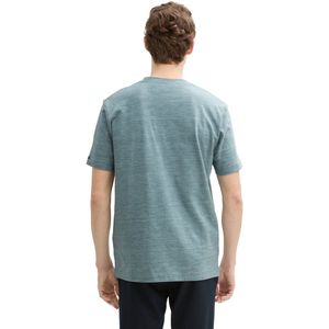 TOM TAILOR T-shirt voor heren, 37578 - Grey Mint Navy Injected, XL