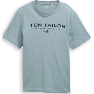 Tom Tailor - T-shirt - Grey mint - Met Frontprint