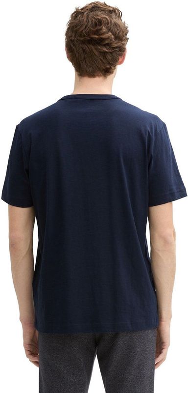 Tom Tailor - T-shirt - Sky captain blue - Met Geborduurd Logo