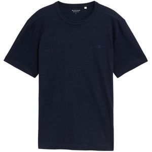 Sky Captain Blue - T-shirt - Met Geborduurd Logo - Korte Mouwen