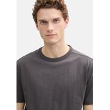 Tom Tailor - T-shirt - Effen - Katoen - Regular Fit - Ronde Hals