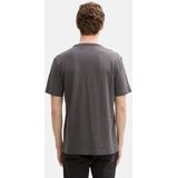 Tom Tailor - T-shirt - Effen - Katoen - Regular Fit - Ronde Hals