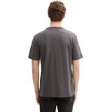 Tom Tailor - T-shirt - Effen - Katoen - Regular Fit - Ronde Hals